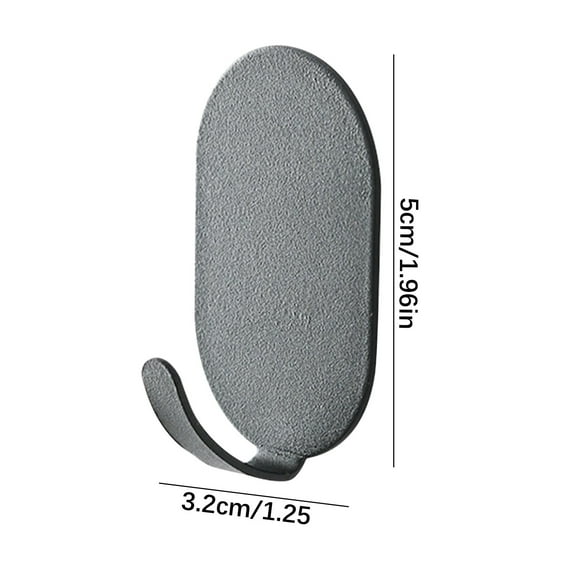 Zeceouar Non-perforating Household Wrought Iron Hook 5 Load-bearing Hooks Multi-function Strong Hooks