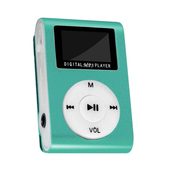 Zeceouar Portable MP3 Player, 1PC Mini USB LCD Screen MP3 Micro SD TF Card Support Sports Music Player