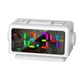 thumbnail image 1 of Zeceouar Perpetual Calendar FM Radio Alarm Clock RGB Colorful Mirror Large Screen Display Electronic Clock Suitable for Giving Holiday Gifts, 1 of 9