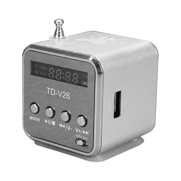 Zeceouar Portable Wireless Mini Speaker With Screen Can Be Use for U-disk and Memory Card Supports FM and AUX Connections To Mobile Phones Computers Laptops and MP3/MP4