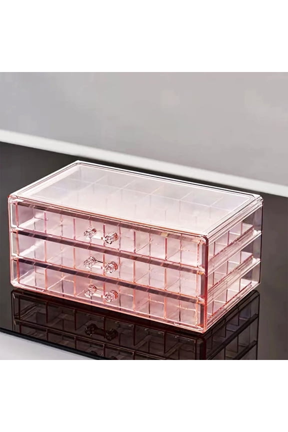 Jewelry Organizers and Storage QTOCIO Jewellery Storage Box Transparent Multi-layer Large Capacity Ring Earring Necklace Bracelet Home Drawer Jewellery Box