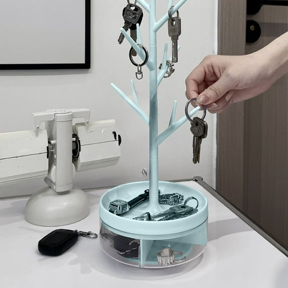 Jewelry Organizers and Storage QTOCIO Jewelry Storage Rack Necklace Display Rack Earring Hair Accessories Earrings Box Jewelry Box Rotating Tree Jewelry Stand