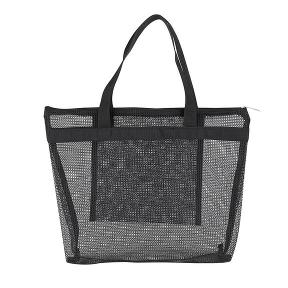Summer Savings Clearance Kbndieu Mesh Beach Tote Bag Womens Shoulder Handbag