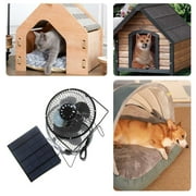 Kbndieu Solar Powered Fan, Weatherproof Solar Fan for Chicken Coops, Greenhouse, Shed, Dog House, Outside
