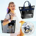 thumbnail image 1 of Kbndieu Waterproof Mesh Beach Bag Sandproof Travel Tote Bag for Women Swim Pool Bag Shoulder Handbag for Gym Grocery Travel, 1 of 6