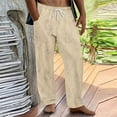 thumbnail image 1 of Summer Savings Clearance! LADIGASU Man Solid Color Abrade Drawstring Style Loose Outdoors Fallow Long Pants, 1 of 6