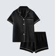 thumbnail image 1 of LADIGASU Men Casual Turndown Button Turndown Print Short Sleeve Blouse And Pants Set, 1 of 9
