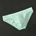 thumbnail image 1 of LADIGASU Men's Sexy Low Waist Solid Color Comfortable Trigonum Underwear, 1 of 9