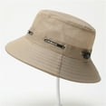 thumbnail image 1 of LADIGASU Men's Solid Color Drawstring Sun Hat Fisherman Hat Beach, 1 of 5
