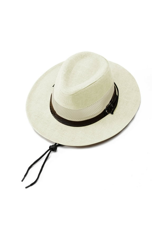 Men's Solid Color Mesh Sun Hat Breathable Formal Hat Summer Hat