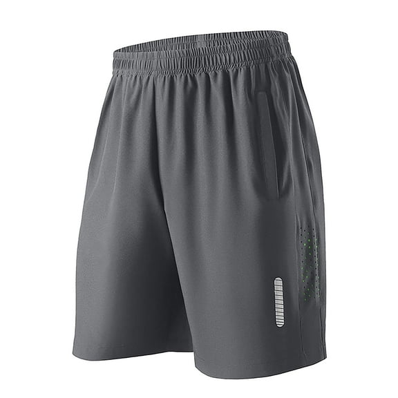 LADIGASU Men's Solid Color Polyester Shorts Outdoor Sports Versatile And Casual Five Quarter Pants