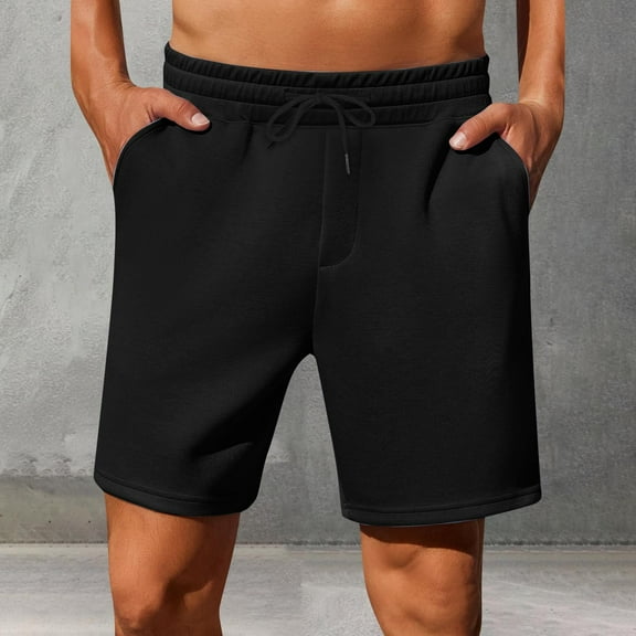 LADIGASU Men's Stretch Cargo Shorts Casual Drawstring Classic Summer Short With Multi Pockets