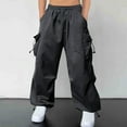 thumbnail image 1 of LADIGASU Men's SummerDrying High Waist Wide Leg Work Pants Casual Sports Pants, 1 of 6