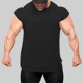 thumbnail image 1 of LADIGASU Men's Vintage Solid Color Casual Fitness Sport Permeability Round Neck Tank, 1 of 8