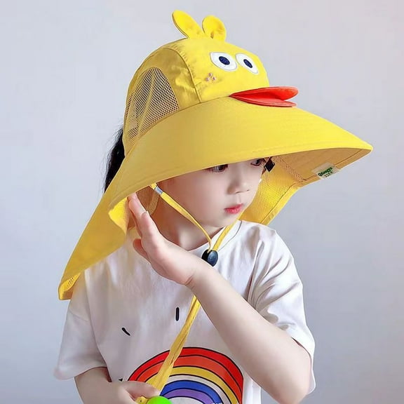 LADIGASU Summer Sun Protection Hat For Older Kids With Sun Protection