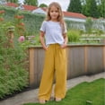 thumbnail image 1 of LADIGASU Toddler Kids Girls Solid Color Cute Summer Breathable Pocket Pants Shorts, 1 of 9