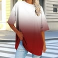 thumbnail image 1 of LADIGASU Women's Oversized Round Neck Short Sleeved Solid Summer Base Shirt Sports T-shirt Tops, 1 of 7