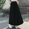 thumbnail image 1 of LADIGASU Womens Fashion Solid Color Elastic Waist Lace High Waist A Lantern Skirt, 1 of 4
