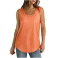 thumbnail image 1 of Summer Savings LADIGASU Womens Plus Size Tank Tops Summer Sleeveless T-Shirts Tops Casual Button Down Tunics Shirts, 1 of 5
