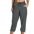 thumbnail image 1 of LADIGASU Womens Pocket Lightweight Drawstring Comfortable Casual Work Pants, 1 of 8