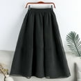thumbnail image 1 of Summer Savings Clearance!LEBONYARD Neon Skirt for Women,Woman Temperament High Waist Solid Color Joining Pocket-Line Skirt Black Free Size, 1 of 3