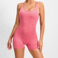 thumbnail image 1 of Summer Savings!LEBONYARD Shorts for Women Trendy,Women's Sexy Backless Fashion Tight Fitting Casual Hollow Fitness Yoga Jumpsuit Shorts Jumpsuit Shorts, 1 of 7