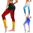 thumbnail image 1 of Capris Leggings for Women, Womens Stretch Yoga Leggings Fitness Running Gym Sports Full Length Active Pants Yoga Full Length Pants Red XXL, 1 of 5