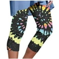thumbnail image 1 of Summer Savings Clearance Leggings Xihbxyly High Waisted Capris Leggings for Women Soft Slim Exercise Pants for Running Cycling Yoga Workout Yoga Pants Multicolor XL, 1 of 5