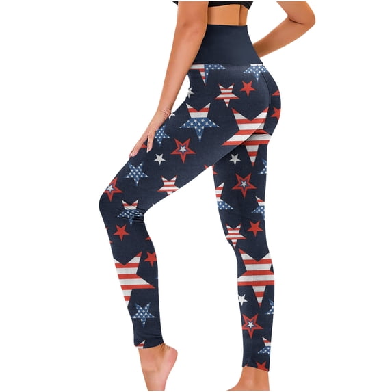 Summer Savings Clearance Leggings Xihbxyly Leggings for Women, Women's Casual Printed Yoga Pants High Waist Loose Straight Long Pants Running Hip Fitness Pants Active Black S