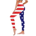 thumbnail image 1 of Summer Savings Clearance Leggings Xihbxyly Leggings for Women, Women's Casual Printed Yoga Pants High Waist Loose Straight Long Pants Running Hip Fitness Pants Active Blue M, 1 of 4