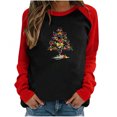 thumbnail image 1 of Summer Savings Clearance! Long Sleeve Shirts for Women Womens Christmas Shirts Long Sleeve Casual Pullover Crew Neck Fall Tops Buffalo Plaid Fashion Sweatshirts Xmas Tee Blusas de Mujer Elegantes, 1 of 5