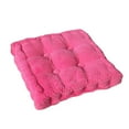 thumbnail image 1 of Meditation Floor Pillow Set of 1, Square Large Pillows Seating for Adults, Tufted Corduroy Cushion for Tatami Living Room, Hot Pink, 22x22 Inch, 1 of 6