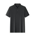thumbnail image 1 of Summer Savings Clearance Men's Casual Neck Turndown Collar Sleeved Tops Blouse, 1 of 8