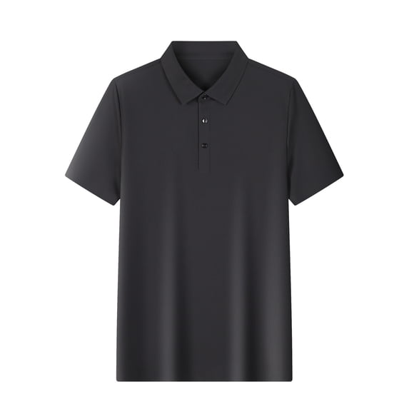 Summer Savings Clearance Men's Casual Neck Turndown Collar Sleeved Tops Blouse