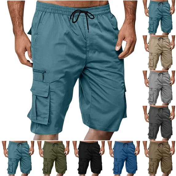 Summer Mens Shorts, Men's Big & Tall Cargo Shorts Men's Casual Daily Outdoor Beach Lightweight And Breathable Work Shorts, L-6XL