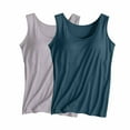 thumbnail image 1 of Nexjvus Tank Tops Women Plus Size Camisolesole Athletic Padded Built In Bras Tank Tops XXL, 1 of 2