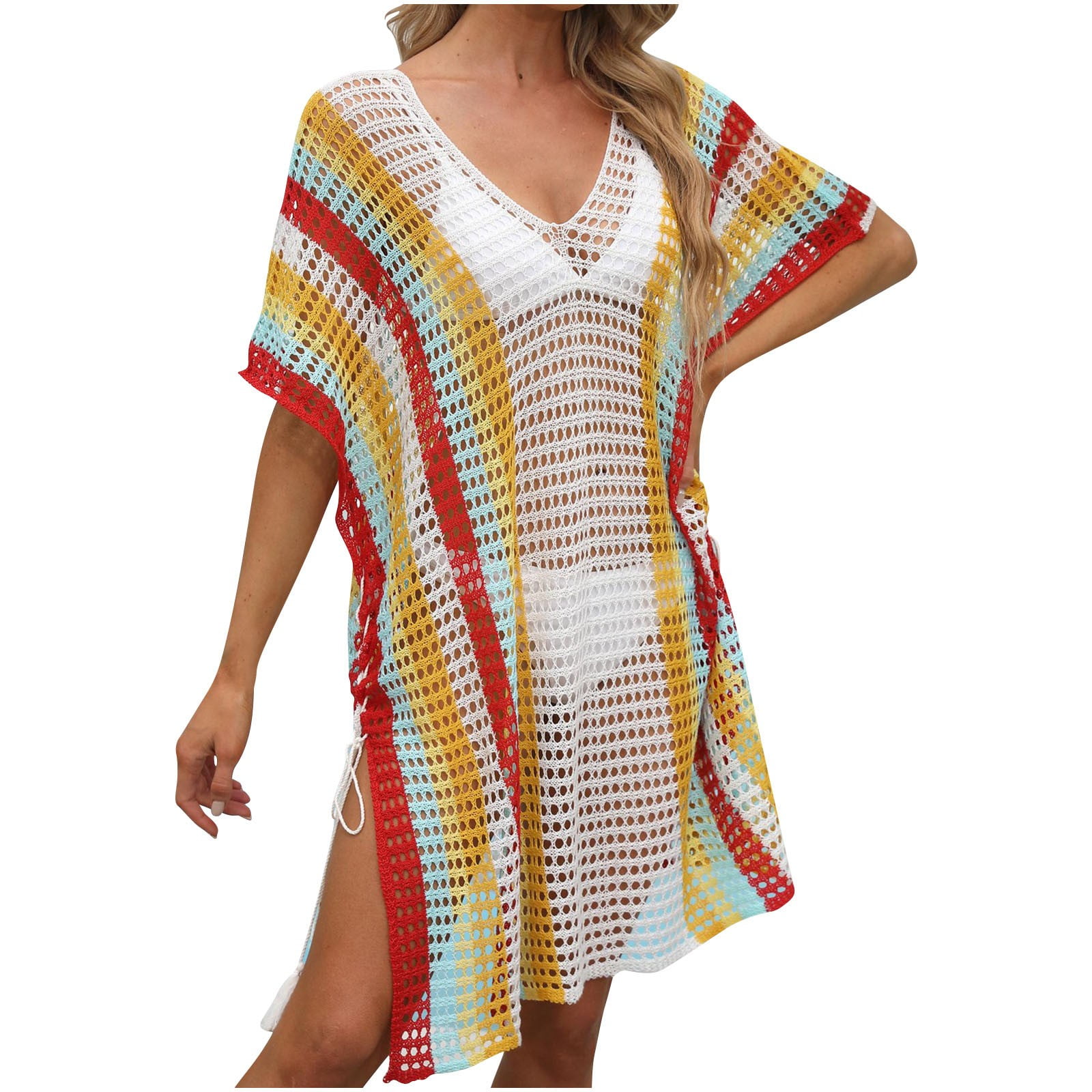 Summer Savings Clearance!Npasoilc Beach Cover Ups for Women Summer Sexy