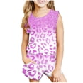 thumbnail image 1 of Nskgu Girl's 2 Piece Outfits Sleeveless Round Neck Tank Top and Shorts with Pockets Casual Summer Shorts Sets Printed Sets 3-14 Years, 1 of 8