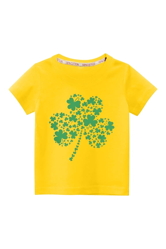 Kids Funny St Patrick's Day Tshirt Boys T-Shirt Clothes Girls St Patricks Lucky Tees Outfit Irish Shirts for Boys Girls