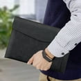 thumbnail image 1 of Summer Savings Clearance! Organization and Storage QTOCIO Document Bag Waterproof Storage Bag Large Capacity Double Layer Document Bag Laptop Leather Protective Cover, 1 of 6