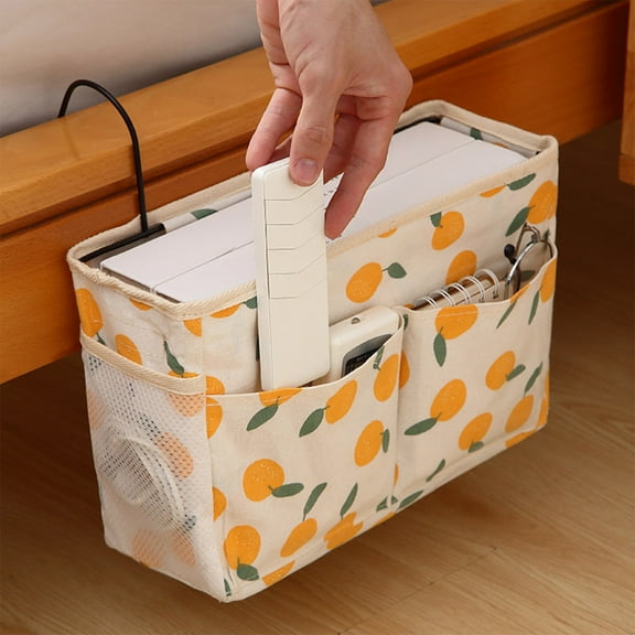 Organization and Storage QTOCIO Bedside Hanging Storage Basket Organizer Caddy