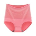 thumbnail image 1 of Clothing 2025 Panties for Women Pack Tummy Control Mid Waist Pure Cotton Breathable The Warm Velvet To Keep Warm Boy Shorts for Women Body Shaper Underwear, 1 of 2