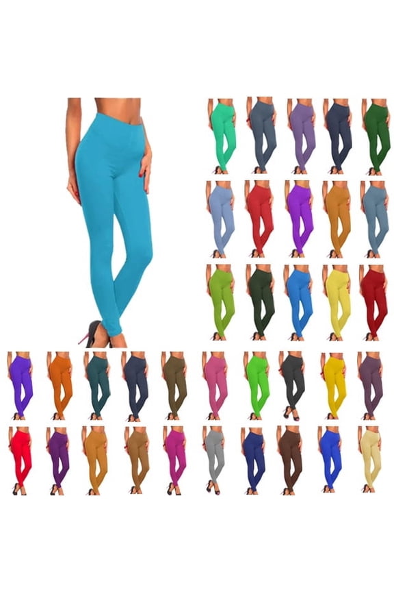 Leggings for Women High Waisted Yoga Pants Stretch Casual Fitness Workout Running Full Length Legging