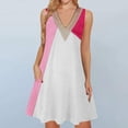 thumbnail image 1 of Plus Size Dresses for Women Tank Top Dress Women's Printed Lace Sleeveless Pocket V-Neck Dress Gift for Women, M-3XL, 1 of 5
