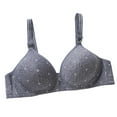 thumbnail image 1 of Clothing 2025 Push Up Bras for Women Women's Printed Bra Cotton Thin Cotton Rimless Underwear Comfortable Rimless Bra Plus Size Lace Bras Underwire Brassiere Everyday Bras, 1 of 6