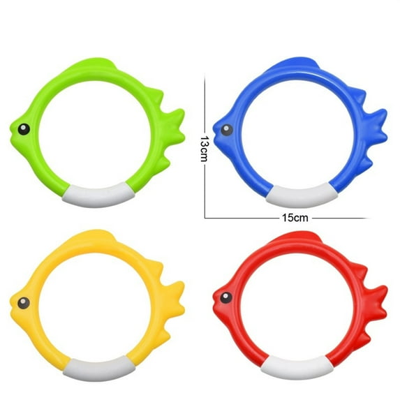 Summer Savings Clearance! Rciityk 4 Pack Pool Toys Diving Rings, Diving Pool Toys for Kids Ages 3-12, Diving Underwater Swimming Colorful Pool Sink Training Diving Toy