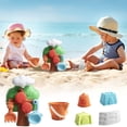 thumbnail image 1 of Summer Savings Clearance! Rciityk Beach Sand Toys for Kids, 8 Pcs Toddlers Sand Castles Toys, Beach Bucket and Shovel, Sand Molds Outdoor Sandbox Toys for Boys Girl Age 3-10, 1 of 8