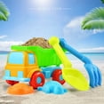 thumbnail image 1 of Summer Savings Clearance! Rciityk Beach Toys for Kids Ages 4-8 Beach Dump Truck - Sand Toy Set of 5 - Multicolored Shovels and Sand Truck, Beach Essentials Toys for Summer Outdoor, 1 of 8