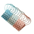 thumbnail image 1 of Ruroz Clothespins 12 Pack Small Mini Clothes Pins with Plastic Rope for Clothesline Cute Sturdy Clothing Closepins Blue Green Pink Chip Decoration Clips Clothes Pins, 1 of 9
