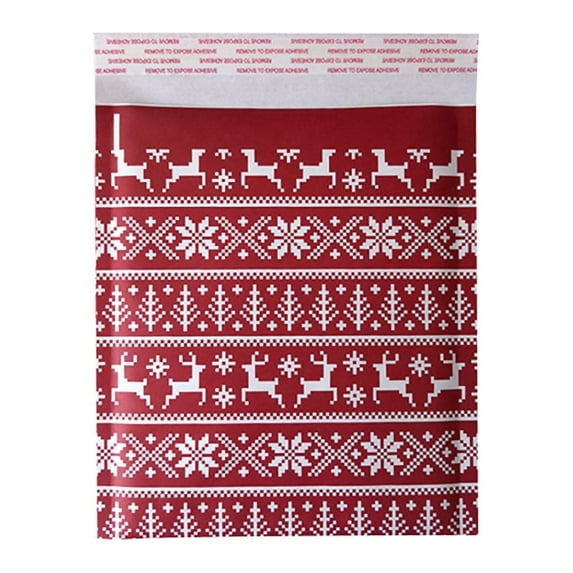 Ruroz Kraft Bubble Mailers 9x11 Inch 10 Pcs,Small Self-Sealing Mail Shipping Bags,Red Padded Envelopes #000